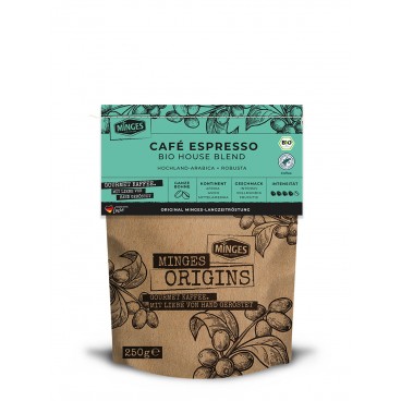 CAFFÈ ESPRESSO HOUSE BLEND, 250 g, kava pupelėmis/ MINGES