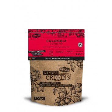 COLOMBIA SUPREMO, 250 g, kava pupelėmis/ MINGES