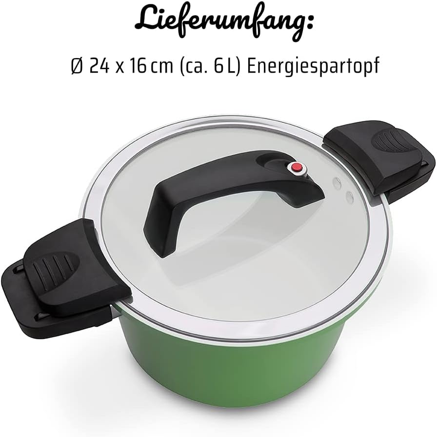 Greito virimo puodas su keramine danga, 4 l, Ø 24 cm, GSW