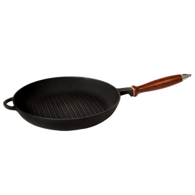 Ketaus Grill keptuvė su medine rankena Ø 26cm